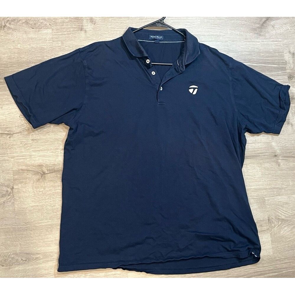 Men's XXL‎ Peter Millar Crown Crafted Taylormade Navy Golf Polo Shirt